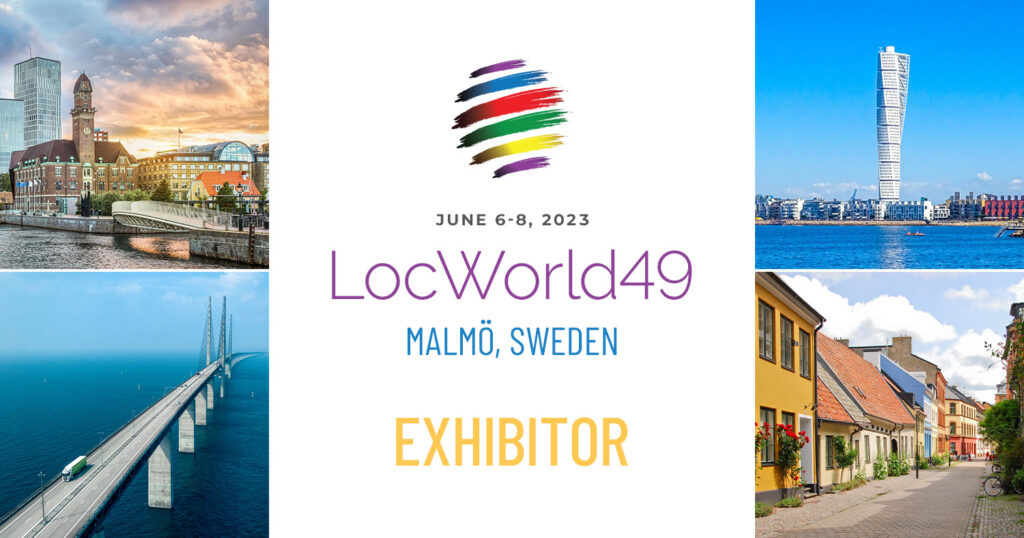 LocWorld 49 in Malmö with Kaleidoscope as exhibitor and host of the terminology workshop